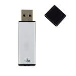 Nilox 2.0 A - Chiavetta USB - 1 GB - USB 2.0 - argento